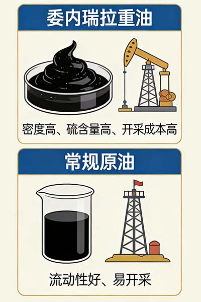 委內(nèi)瑞拉原油大不同