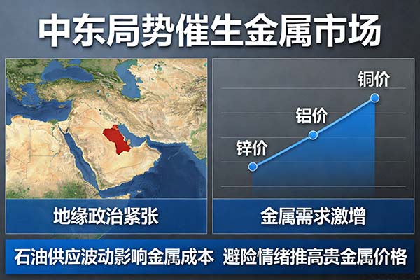 中東局勢催生金屬市場變局